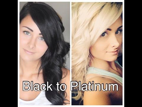 How to bleach black hair white video